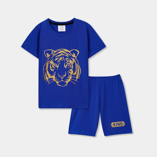 Kids’ Blue Shorts and Shirt Set